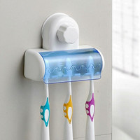 Soporte protector para cepillos dentales con ventosa Soporte protector para cepillos dentales con ventosa